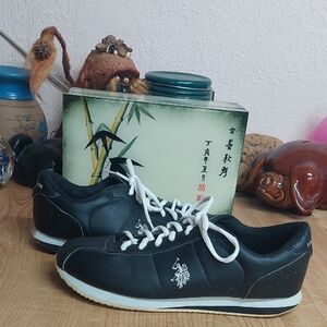 Black Polo by Ralph Lauren Men’s Sneakers 8.5 Very Nice Womens 10.5